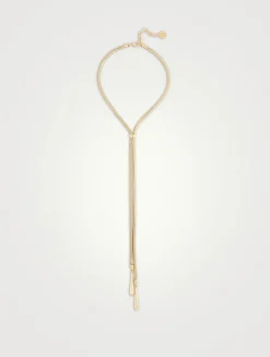 Gladys Long Drop Lariat Necklace
