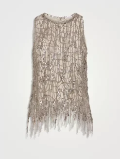 Glistening Embroidery Top