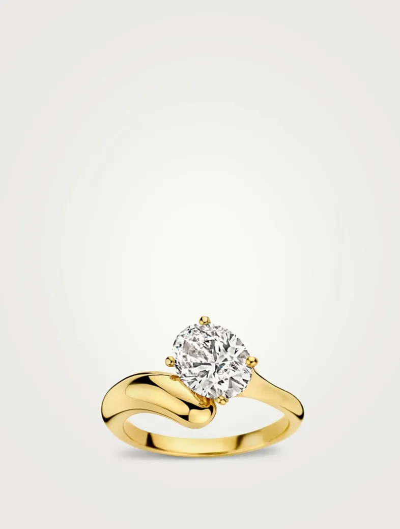 Golda Ring With Oval Lab Grown Diamond