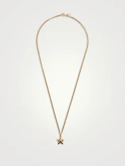 Gold-Plated Star Pendant Necklace