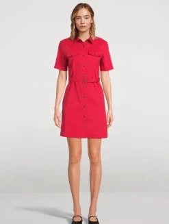 Good Linen Belted Shirt Dress