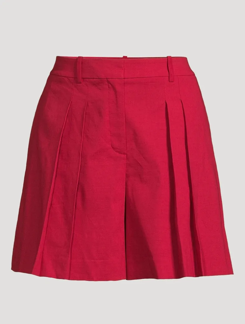 Good Linen Pleated Shorts