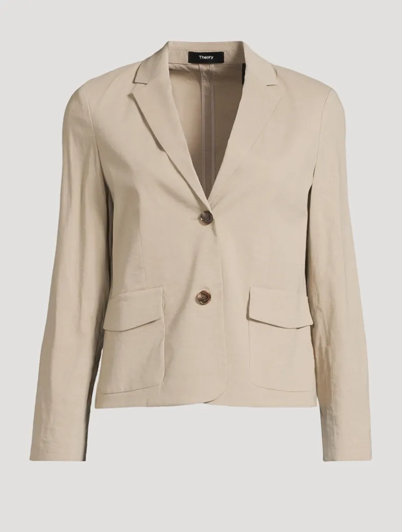 Good Linen Shrunken Blazer