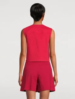 Good Linen Trucker Vest