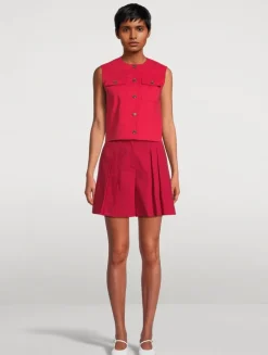 Good Linen Trucker Vest