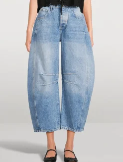 Good Luck Barrel-Leg Jeans