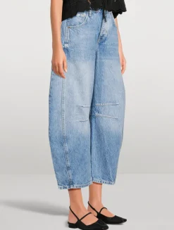 Good Luck Barrel-Leg Jeans