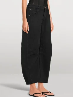 Good Luck Barrel-Leg Jeans