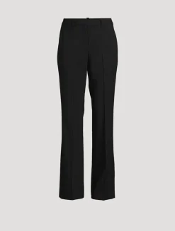 Good Wool Slim Flare Trousers