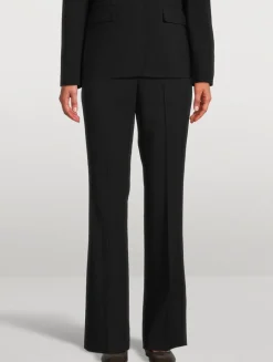 Good Wool Slim Flare Trousers
