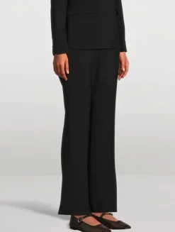 Good Wool Slim Flare Trousers
