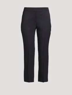 Grain de Poudre Wool Cigarette Trousers