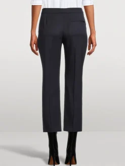 Grain de Poudre Wool Cigarette Trousers