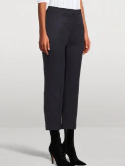 Grain de Poudre Wool Cigarette Trousers