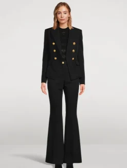 Grain de Poudre Wool Double-Breasted Blazer