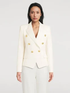 Grain de Poudre Wool Double-Breasted Blazer