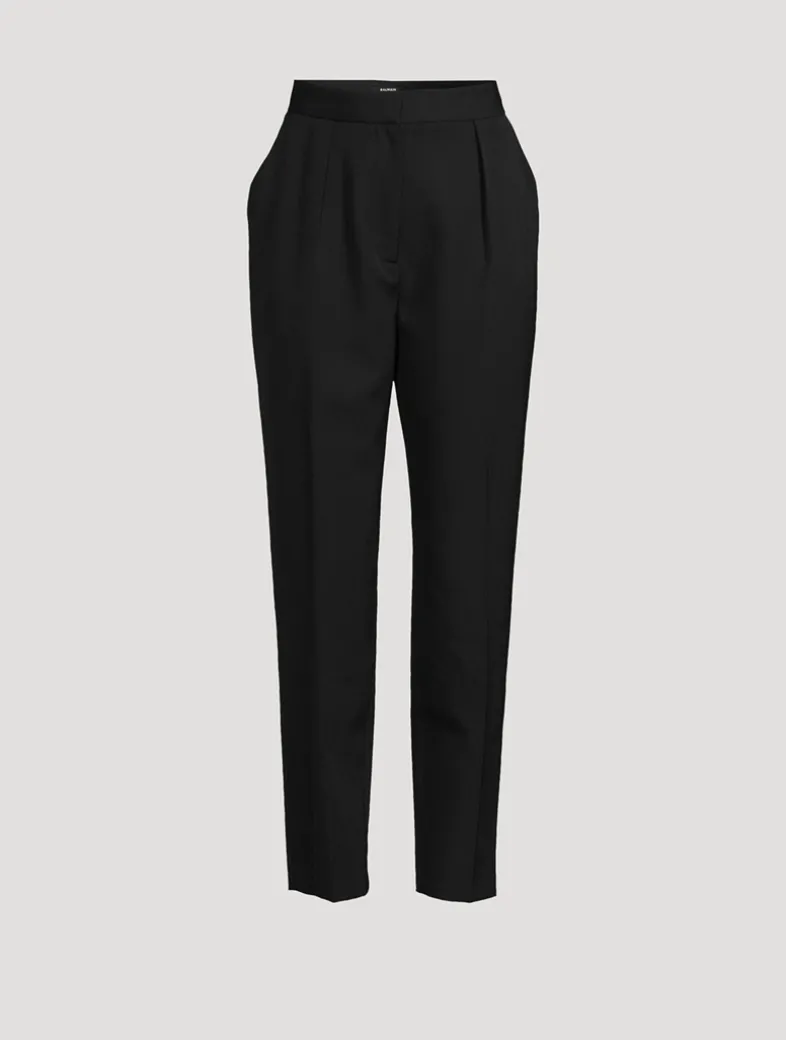 Grain de Poudre Wool Trousers