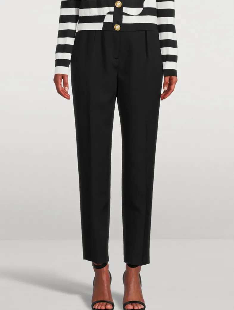 Grain de Poudre Wool Trousers