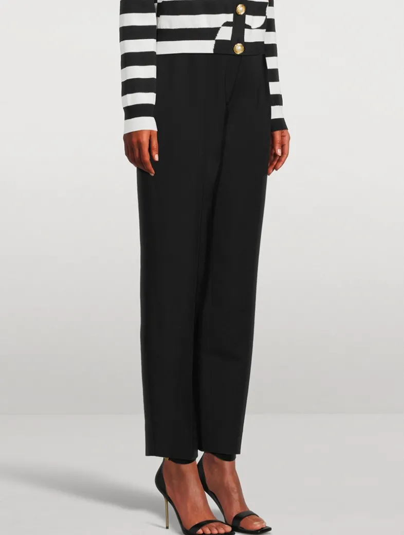 Grain de Poudre Wool Trousers