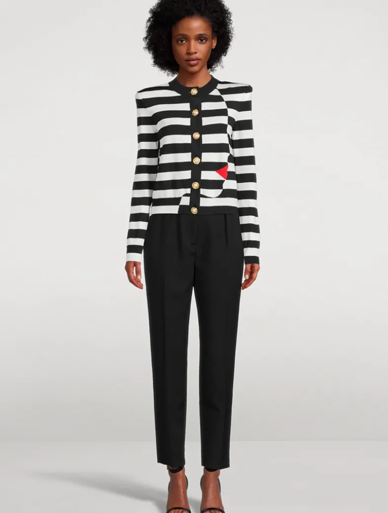 Grain de Poudre Wool Trousers