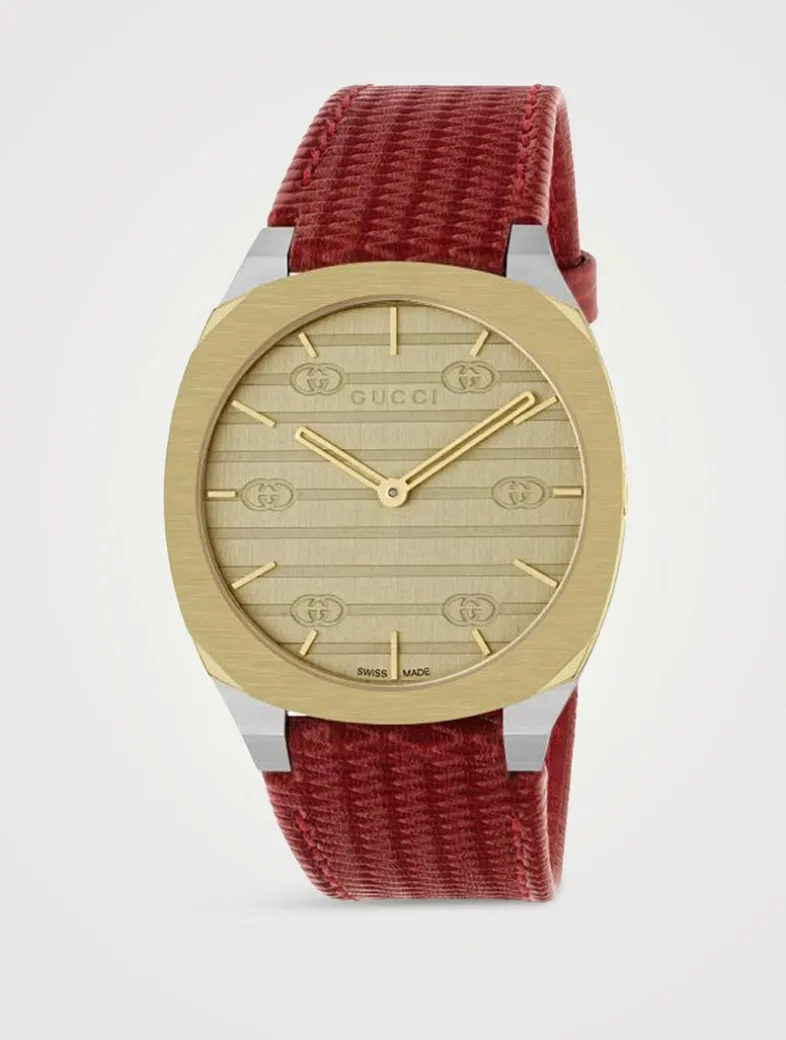 GUCCI 25H Watch, 34mm