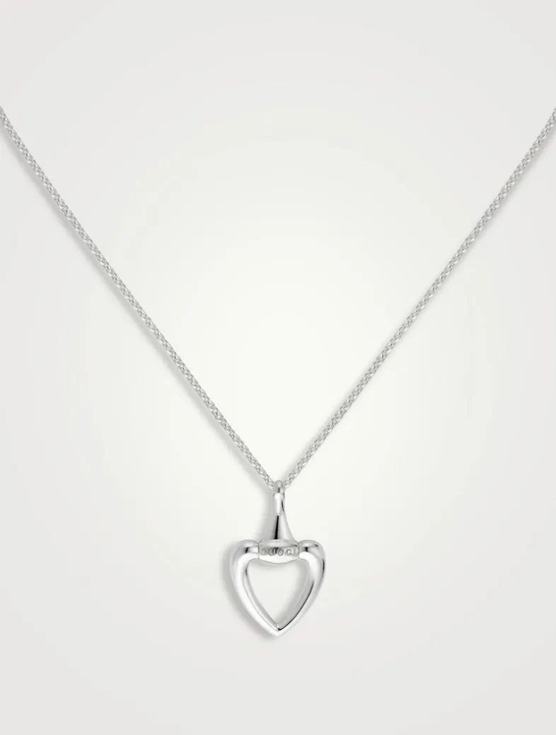 Gucci Heart Silver Necklace