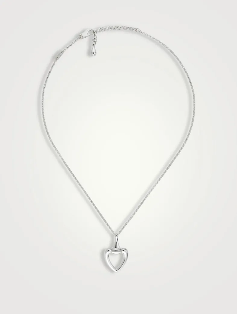 Gucci Heart Silver Necklace