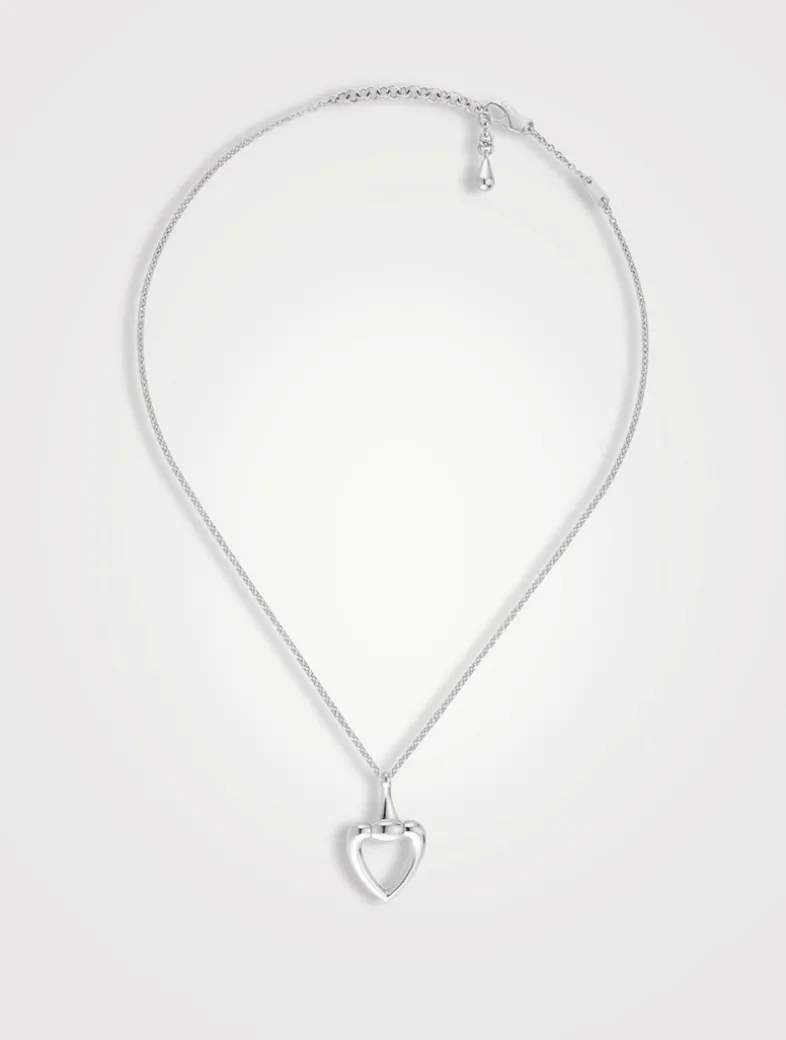 Gucci Heart Silver Necklace