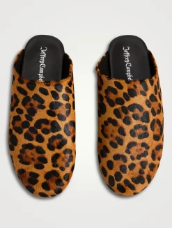 Gunter Printed Calf Hair Mules