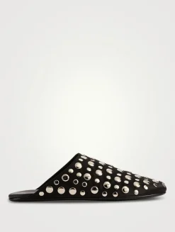 Gunter Studded Leather Mules