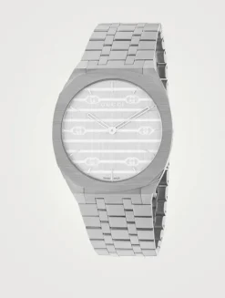 25H Stainless Steel Five-Links Bracelet Watch
