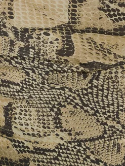 Hadiya Georgette Gown in Snakeskin Print