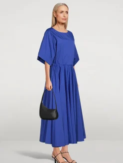 Half Moon Leather Shoulder Bag