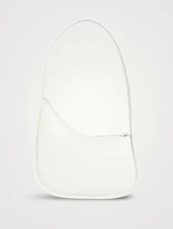 Half Moon Leather Shoulder Bag