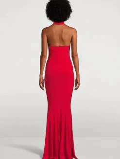 Halter Fishtail Gown
