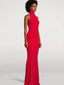 Halter Fishtail Gown