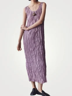 Hand Plissé Sleeveless Dress