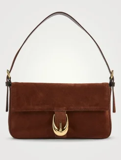 Harlow Suede Baguette