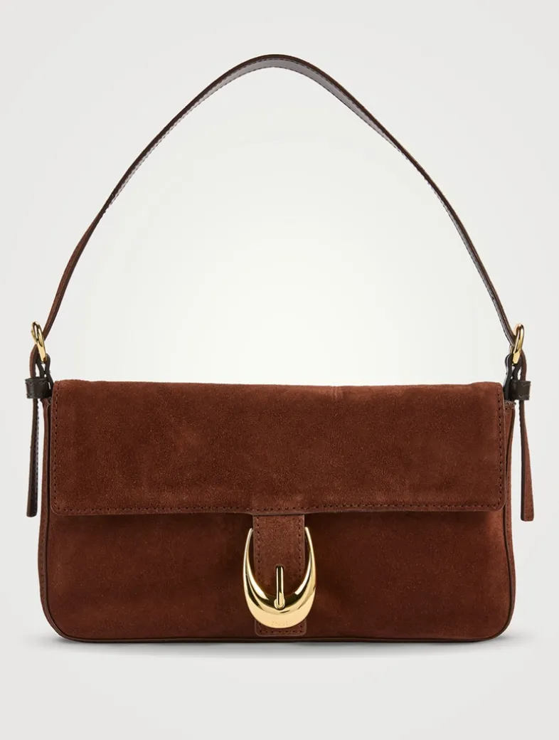 Harlow Suede Baguette