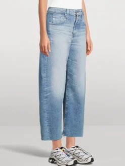 Hattie Barrel-Leg Crop Jeans