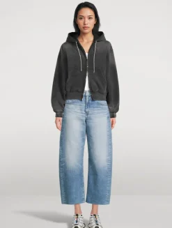 Hattie Barrel-Leg Crop Jeans