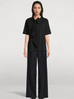 Hebitta Tie-Neck T-Shirt