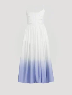 Henley Ombré Poplin Midi Dress