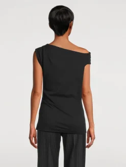 Henray Draped Jersey Top