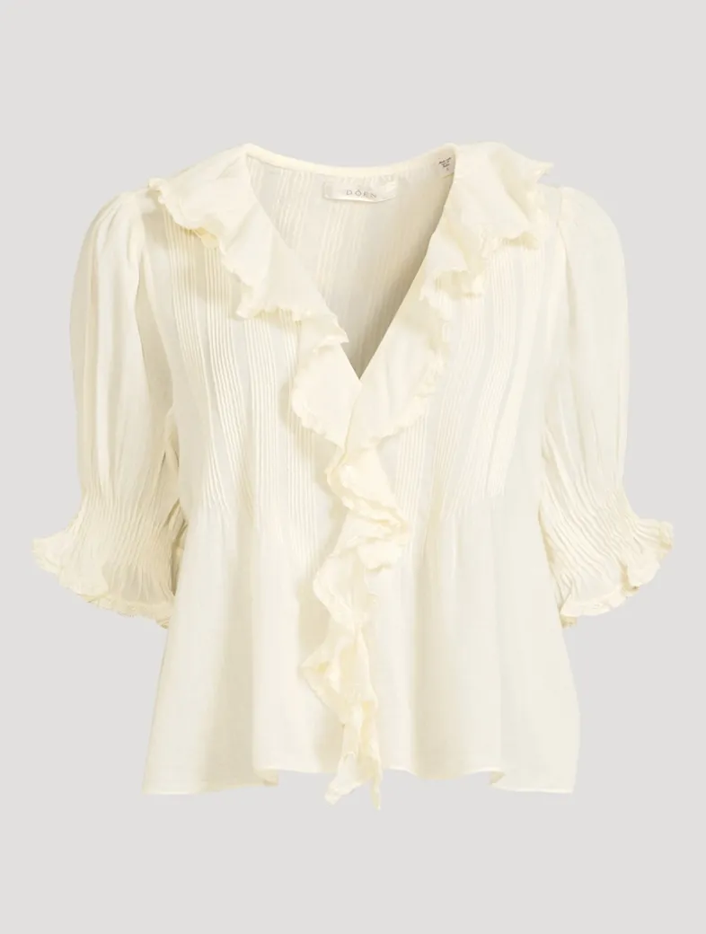 Henri Eyelet Voile Blouse