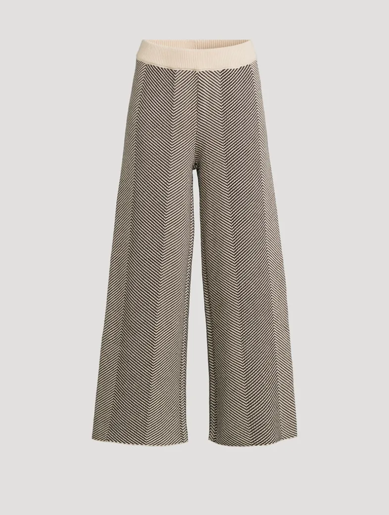 Herringbone Knit Pants