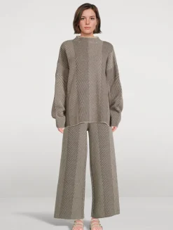 Herringbone Knit Pants