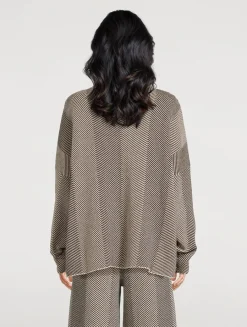 Herringbone Knit Sweater