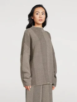 Herringbone Knit Sweater