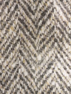 Herringbone Silk Wrap Dress